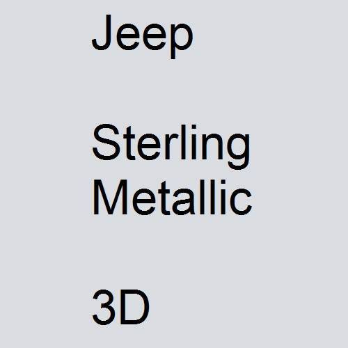 Jeep, Sterling Metallic, 3D.